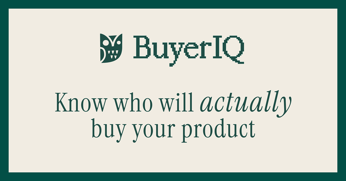 My first product launch – BuyerIQ
